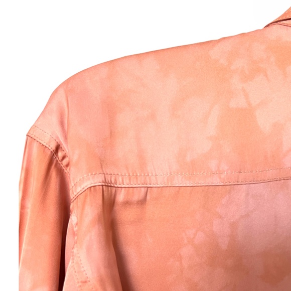 Free People We The Free Peach/Salmon Long Sleeve Button Downs Shirt Size… - Picture 9 of 14
